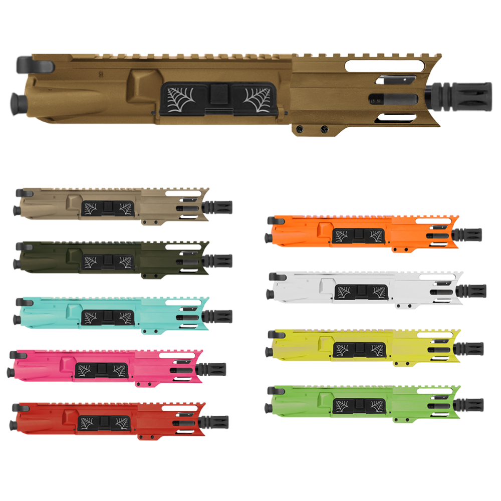 AR-15 5.56 NATO 5'' PISTOL - FORGED UPPER WITH 4'' HANDGUARD- COLOR SET UPPER RECEIVER AND HANDGUARD OPTIONS - UPPER ASSEMBLY